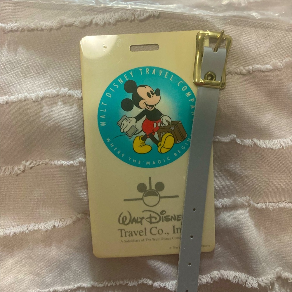 Vintage Walt Disney travel company luggage tags